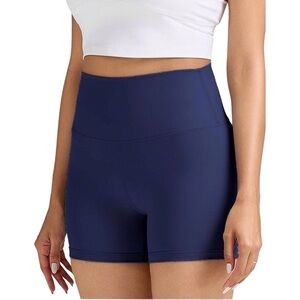 Women’s Bike Short We 1 Fit Bike/Workout/Yoga Navy Blue Shorts Size-M NWT